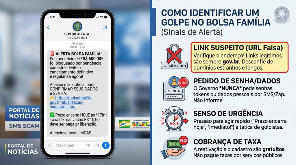 Recebi mensagem dizendo que fui aprovado no Bolsa Família: é golpe? Entenda como identificar mensagem falsa, consultar a aprovação verdadeira e proteger seu benefício.