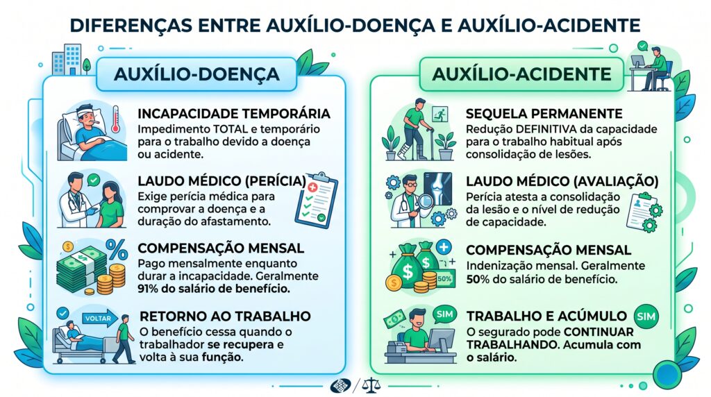 Auxílio-acidente 2026: quem tem direito, valor, como pedir e quando o INSS paga 1 Auxílio-acidente 2026: entenda quem tem direito, como funciona o valor, quais documentos reunir, como pedir no INSS e quando o benefício pode ser negado.